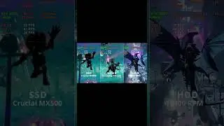 Ratchet and Clank | NVME vs SSD vs HDD | Samsung 970 evo vs Crucial MX500 vs Seagate HDD 5400RPM