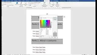 Como alterar o PREENCHIMENTO o e CONTORNO de Caixas de Texto no WORD de uma só vez