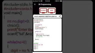 How do you extract individual digits from a number in C?
