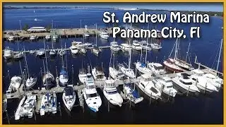 Drone Footage of St Andrews Marina, Panama City, Fl