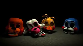 [FNAF C4D SPEED ART] Good and Bad End Toys Version (IMAGE)