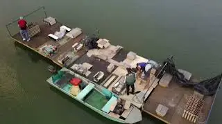 Montagem do show da virada FOGOS REVEILLON LAGOA SANTA 2025