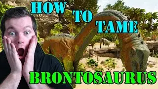 Ark How To Tame a brontosaurus - Beginners Tips and Tricks! ASA Survival Ascended Guide to Taming