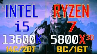 INTEL i5 13600K vs RYZEN 7 5800X3D // PC GAMES BENCHMARK TEST //