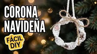 🎄CORONA NAVIDEÑA en MACRAMÉ. DIY Macrame Christmas Ornaments. Macramé Christmas wreath.