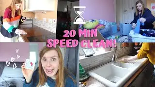 Cleaning my ENTIRE HOME in 20 MINUTES! | Timed Cleaning | Cleaning motivation