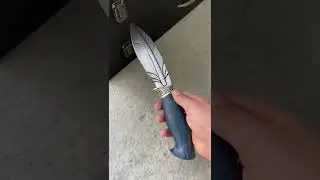 Авторская работа нож «Перо»