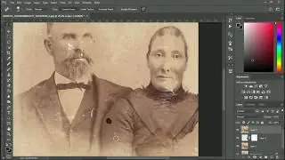 How to Vintage Lady and Man Portrait part 1  Using Photoshop