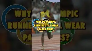 Why Do Olympic Runners Still Wear Paper Bibs? #olympicgames #olympics