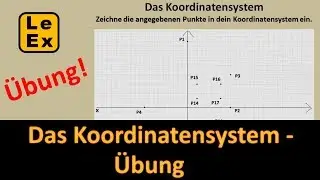 Das Koordinatensystem - Übung | LeEx rechnet