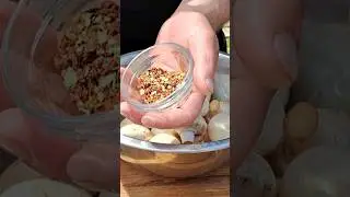 Грибы гриль_мангал из кирпича_маринад 