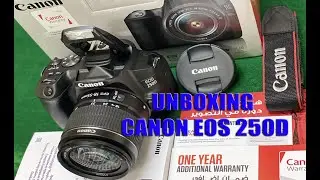 Unboxing Canon EOS 250D SL3 and Comparison of EOS 250D and Microsoft HD 3000 using OBS. #CanonEOS250