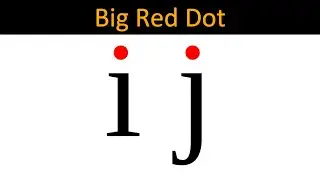 Why is there a dot on the letter 