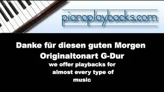 Danke für diesen guten Morgen (M.G. Schneider) Playback Instrumental G-Dur Demo