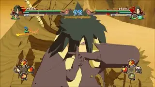 Naruto Ultimate Ninja Storm Revolution Black Robe Madara DLC Gameplay (PC)