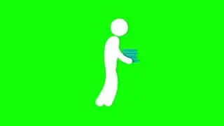 Teacher bring the books icon green screen | animated icon green screen