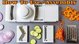 The Pampered Chef Mandoline Slicer - How to Use  and Assambly