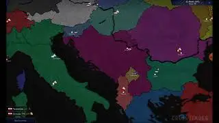 Восстановление великой Югославии age of history 2 таймлапс