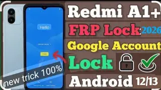 Redmi A1/A1+/A2, POCO C50 FRP Bypass 2025 | Easy Method Without PC!