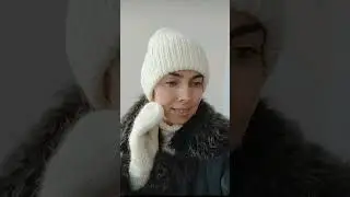 Шапка+варежки ✨ #варежки #шапкабини #вяжуназаказ #шапка