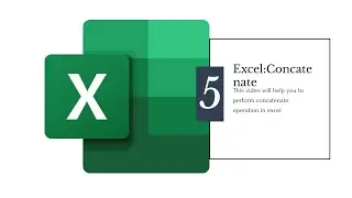 Basic Excel: In Hindi:Concatenate