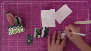 Make paper cacti gift box toppers