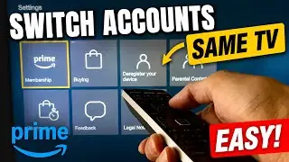 How to switch Amazon Prime accounts on the same TV. (For preexisting account or don't want to share)