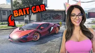 GTA 5 LSPDFR: Setting up a bait car IN THE HOOD #lspdfr