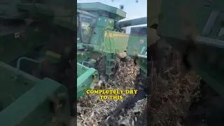 Completely dry to this 🤷🏻‍♂️ #johndeere #combine #farm #farming