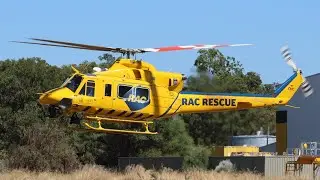 VH-EPK departing Bunbury Airport.