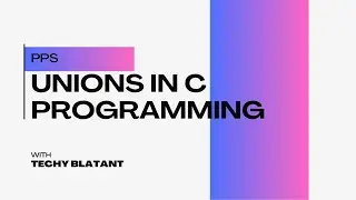 What are unions in C ? || C Programming || #pps