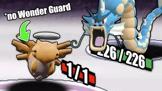 Can you beat Pokemon with just a Shedinja... without Wonder Guard?