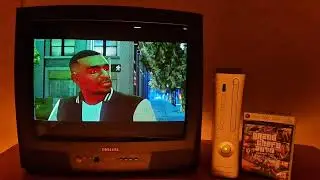 GTA IV TBOGT (2009) - playing on Xbox 360 and CRT TV