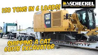 Shipping a CAT 6015B Excavator, 150 Ton machine in 6 loads