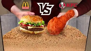 BigMac VS KFC | What will the maggots eat faster?