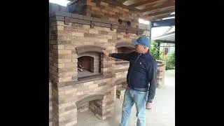 Мангальный комплекс с казанной печью