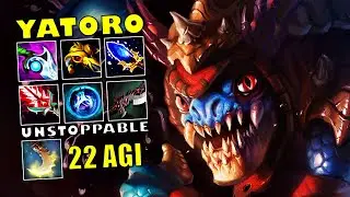 Dota 2 YATORO [Slark] UNSTOPPABLE Carry +22 Permanent Agility 7.34d