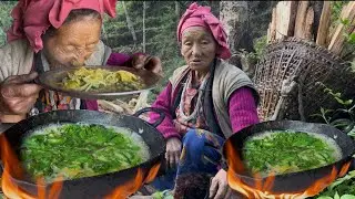 Grandmother’s Simple Life in Remote Rural Nepal | Traditional Village Cooking & Daily Struggles.