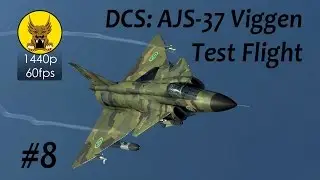 Test Flight - DCS: AJS-37 Viggen - TILS System, Autothrottle Landing, Shutdown