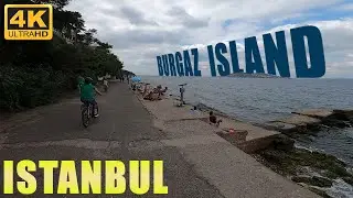 ISTANBUL BIKE TOUR  🇹🇷  BURGAZ ISLAND (BURGAZ ADA)TURKEY 4K