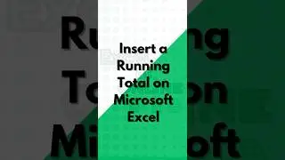 Insert a running total on Microsoft Excel in SECONDS #shorts #exceltutorial
