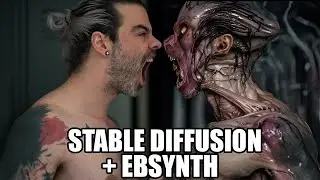 Stable Diffusion and Ebsynth test 02 Monsters