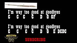 Sam Smith - Too Good At Goodbyes - Flute {notes}