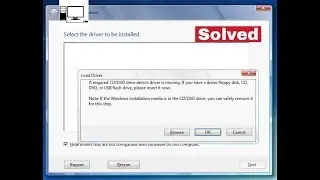 हिन्दीHow to Fix  CdDVD device driver is missing installation windowfull detail in Hindi100% Working