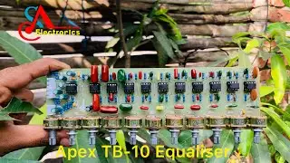 Apex TB-10 / 10 Band Stereo Tone Control Circuit/ Equalizer In DIY PCB 
