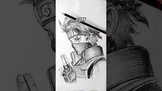 Kakashi Drawing #shorts #kakashihatake