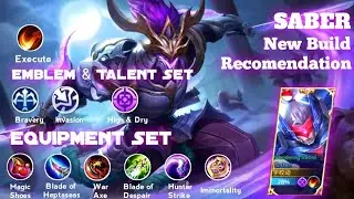 SABER WITH NEW BUILD RECOMENDATION || BEST BUILD SABER 2021 . Mobile legends