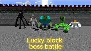 Lucky block boss battle trailer | minecraft