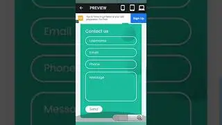 CSS3, JavaScript | Contact Form Create  |  WebDesign  