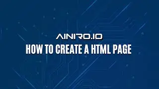 How to create a HTML page to test your chatbot